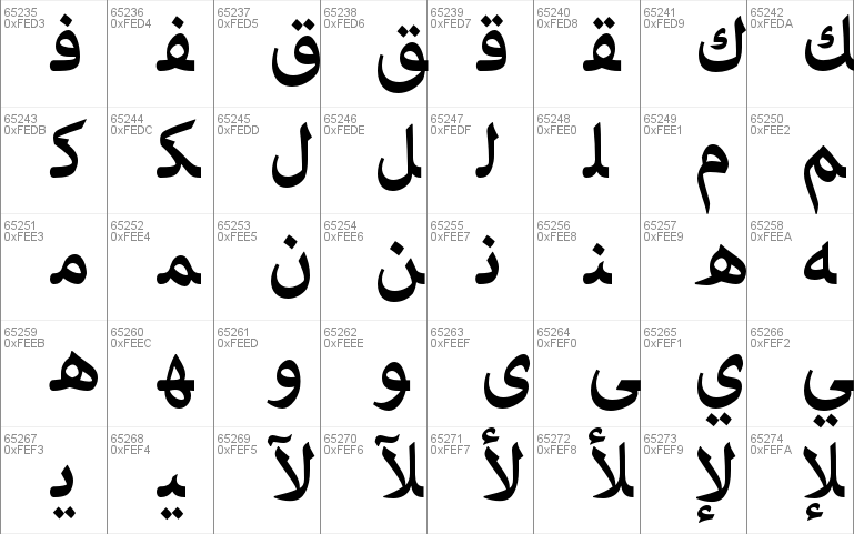 Adobe arabic font for windows